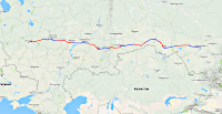 Эксперимент «Шёлковый путь», маршрут Москва — Новосибирск